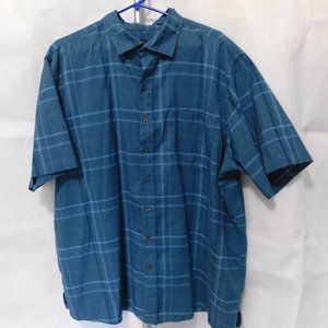Synrgy Blue Plaid Men's Shirt